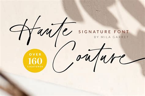 haute couture font free download.